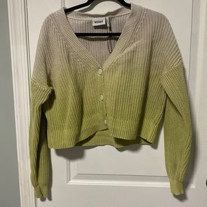 Weekday green ombré cardigan size S